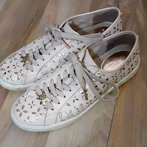Michael Kors light pink leather sneakers